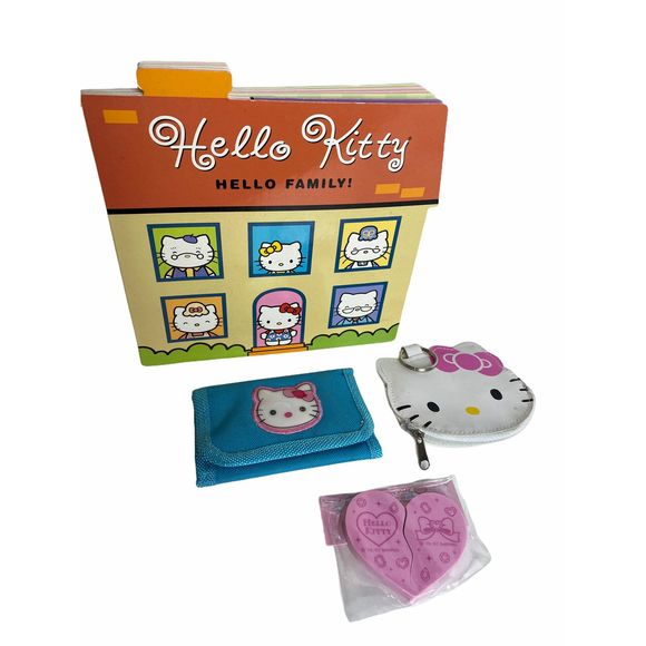 Sanrio Hello Kitty Wallet Coin Purse Key Ring Book - Picture 3 of 3
